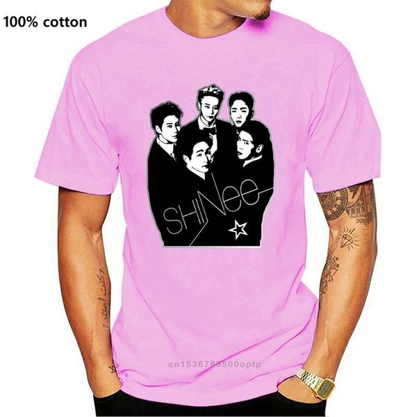 

men's t-shirts shinee kpop music t shirt, White;black