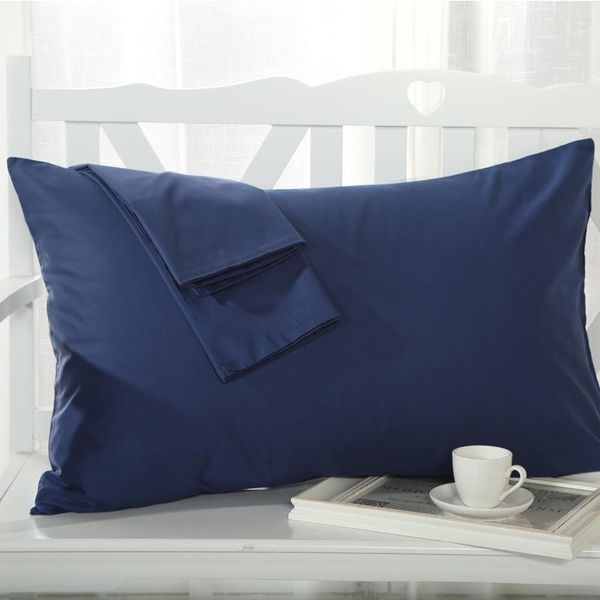 

pillow case 2 piece cotton pillowcase 600tc solid color cover 48 * 74 cm el bedroom bedding customize wholesale