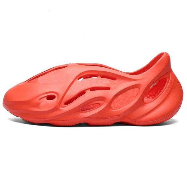 

men women foam runner sandals moon gray slipper desert sand mens slide core orange soot slipperszly17lczly, Black