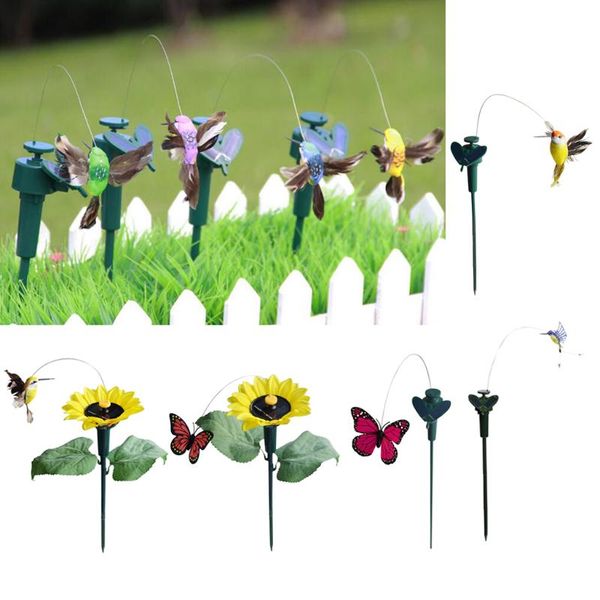 

garden decorations solar powered 3d butterfly stakes, ornament stereo effect