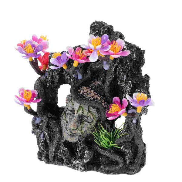 

decorations aquarium landscaping rockery decor resin fish tank statue