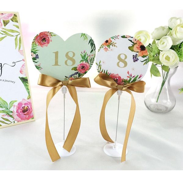 Decorazione per feste 10 pezzi Porta carte da tavolo in acrilico Numero Vuoto Matrimonio Forniture per compleanni Escort di fiori
