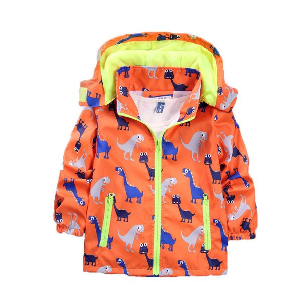 

children's stormsuit spring and autumn new fashion casual cute cartoon print outdoor jacket, Blue;gray