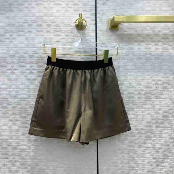

women's shorts acetate waist contrast letter offset printing webbing stitching sports version casual all-match pants, White;black