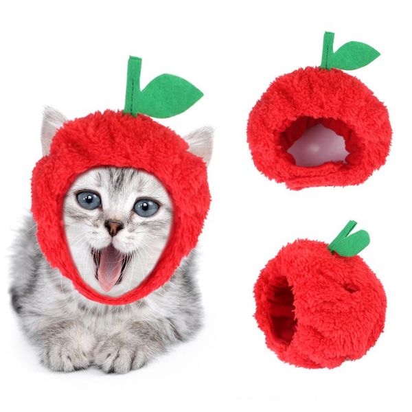 

cat costumes headwear cap fruit kitten headdress winter puppy headcover warm festival decoration accessories hat for small little pet