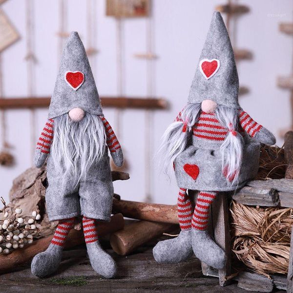 

christmas decorations thy- handmade swedish santa gnome plush doll holiday figurines toy xmas home ornaments