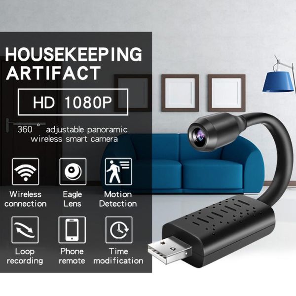 

mini cameras 2021 hd wifi nanny camera ai human detection ip/ap cam cloud storage real time monitoring camcorder max 128g with card reader