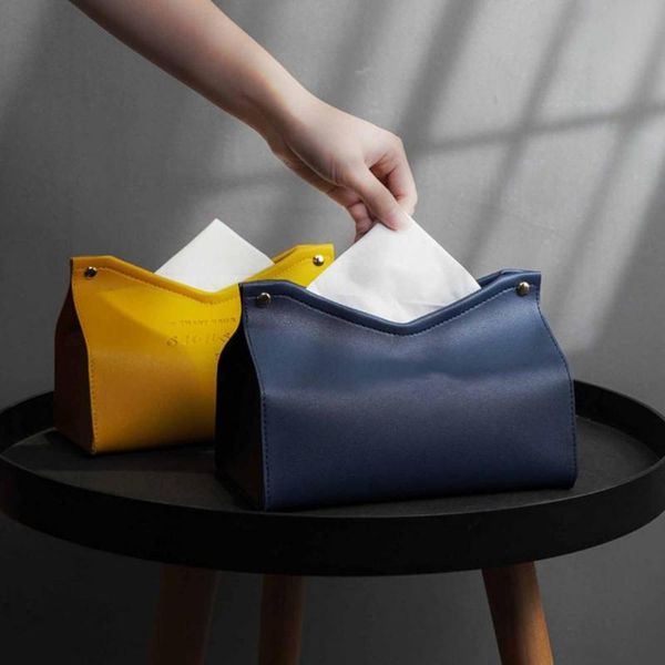 

tissue boxes & napkins box holder creative faux leather paper container napkin storage case organizer for home office car