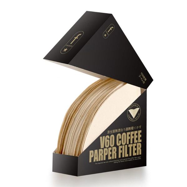 

coffee filters 85la v60 paper 100count unbleached natural filter for pour over drippers better tasting brewing