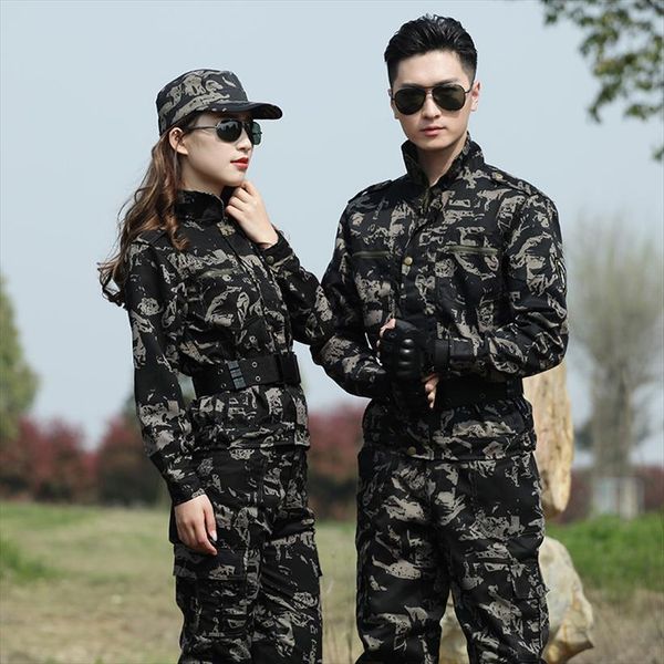 

military uniform combat tactical mens tracksuits hunting clothes camouflage training suit cs airsoft game set wear resistant overalls women, Gray