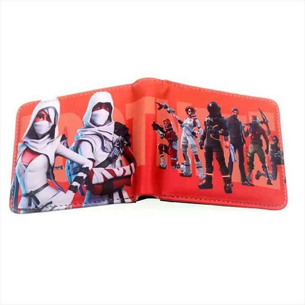 

cartoon wallet coin pocket credit card p boys and girls short wallets comic related comics, Red;black