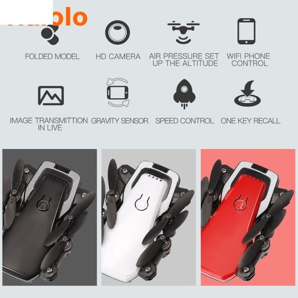

halolo lf606 1080p mini drone with hd camera hight hold mode rc quadcopter rtf wifi fpv foldable helicopter vs e61 drones