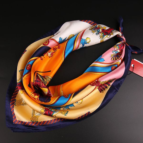 

beautiful women silk scarf for women in europe and america 100% pure silk scarf square for women without box, Blue;gray