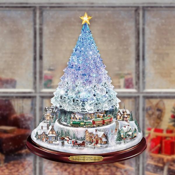 

christmas decorations 1pcs tree crystal stickers ornaments window glass decoration waterproof
