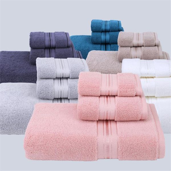 

towel luxury towels bathroom set 100% cotton shower soft fluffy absorbent ,1 large bath towels,1 hand washcloths