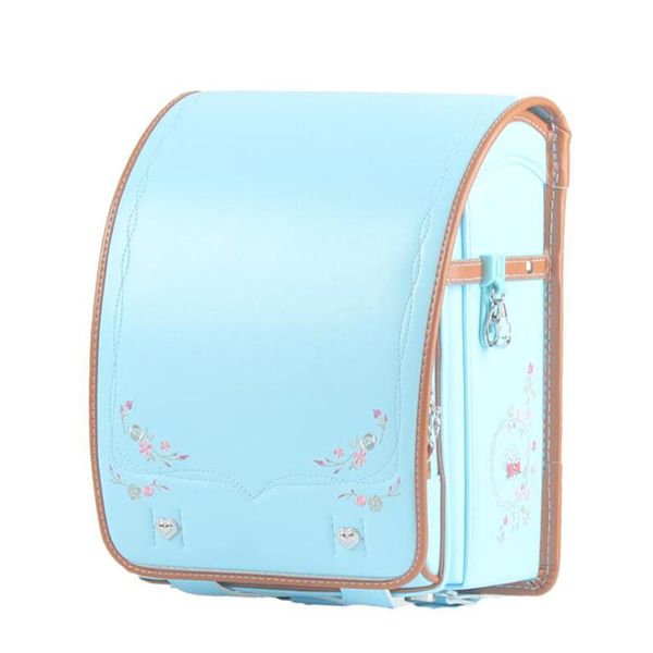 

girl school bag luxury embroidery backpack japanese student orthopedic kids primary pu leather schoolbags bags