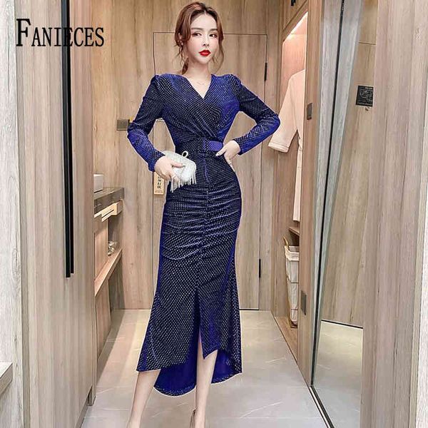 

spring winter elegant party dress slim v neck long sleeve midi dresses with belt casual office lady solid red vestidos 210520, Black;gray
