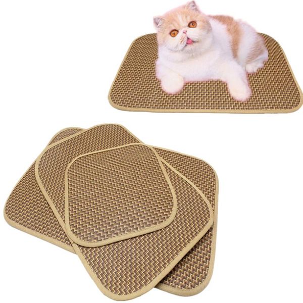 

s/m/l summer cooling mats blanket pet dog bed for dogs cats sofa foldable outdoor cushion kennel pad accessories 50my02 kennels & pens