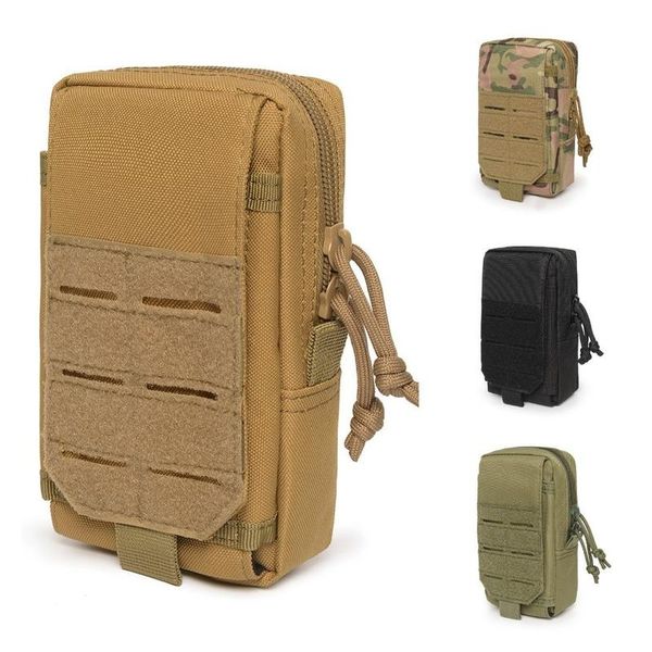 

stuff sacks outdoor men's tactical waist bag waterproof military belt molle function hunting nylon mobile wallet travel tool