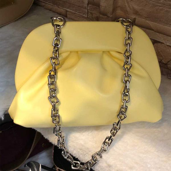 

evening bags fashion all-match soft leather chain shoulder messenger bag