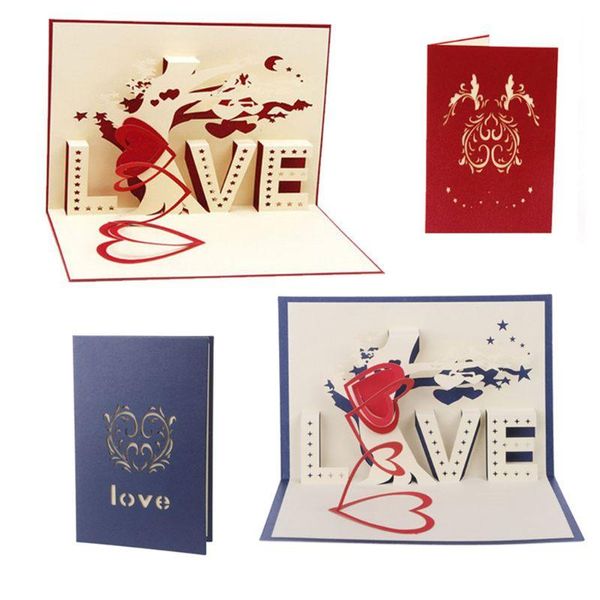 

greeting cards 3d up love tree heart valentine lover happy birthday card