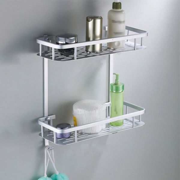 

bathroom shelves 1 piece aluminum shower caddy hook shampoo soap perfume holder bath storage shelf