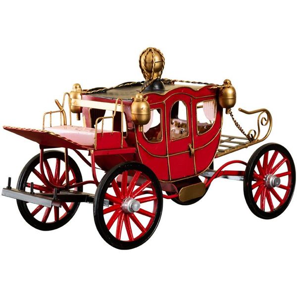 

decorative objects & figurines [mgt]retro nostalgic old-fashioned royal carriage car wrought iron model ornaments home decoration crafts