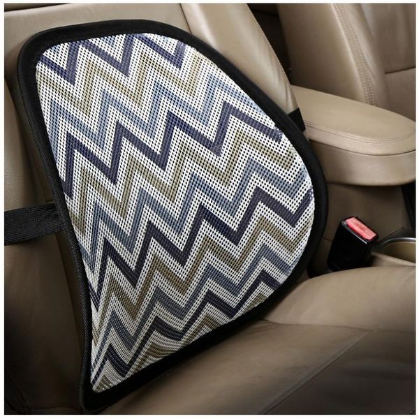 

seat cushions car cushion waist printed breathable mesh support pad protection back massage lumbar interior accessories