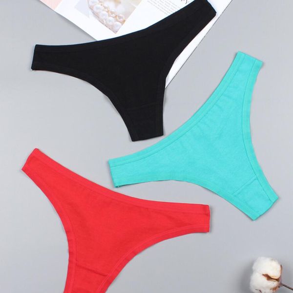 

pure cotton soft women's lingerie panties thongs g strings seamless underwear women panty ladies briefs, Black;white