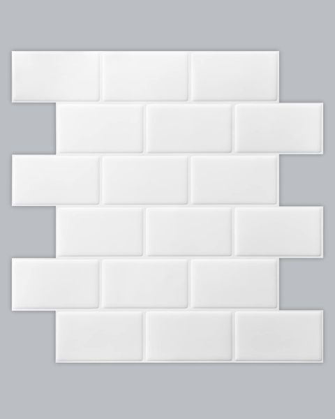 Art3D 30x30cm adesivos de parede 3d self-adesivo casca e vara backsplash tile para cozinha banheiro, papéis de parede (10 telhas, versão mais espessa)