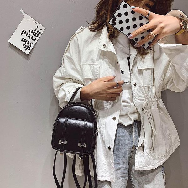 

backpack fashion 2021 women cute mini backpacks korean trendy small leather designer bagpacks girls back packs