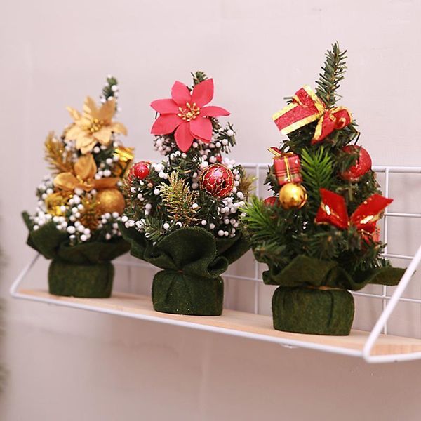 

christmas decorations festival table miniature tree deskornaments artificial home and party xmas happy year navidad