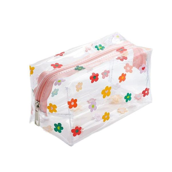 

storage bags clear waterproof cosmetic bag pvc transparent zippered toiletry plastic makeup organizing travel