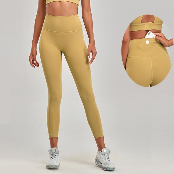 

yoga outfit leggings sport women fitness nude pants seamless workout tights high waist leggins push up pocket gym trousers quick dry