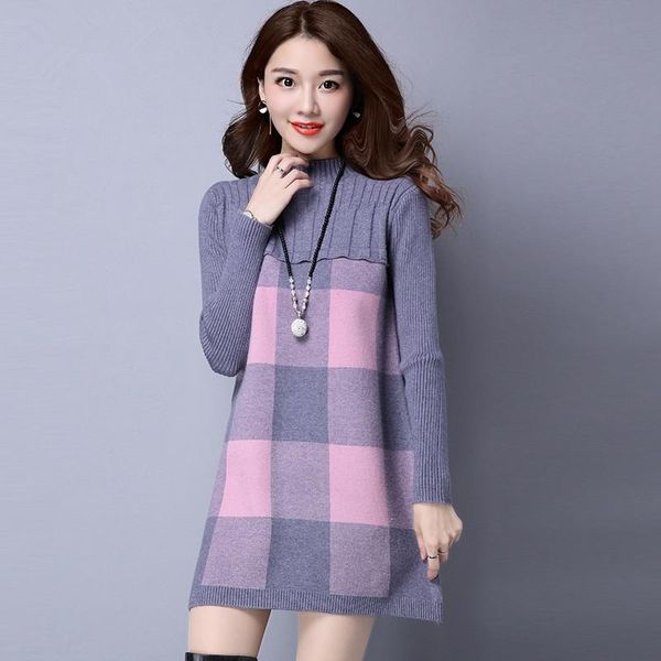 

women's sweaters 2021 sweater women winter turtleneck loose long womens dress pull femme sueters autumn pullover thickening blusa trico, White;black