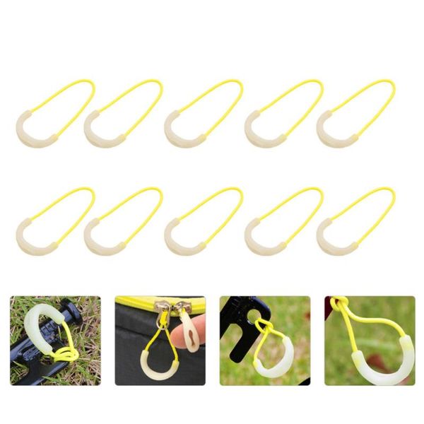 

10pcs tent rope fixing buckle fluorescent warning connecting tool outdoor gadgets