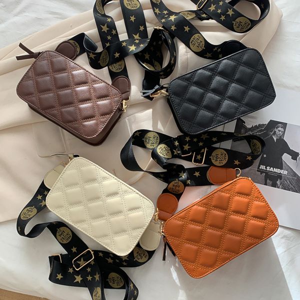 Mini Crossbody Çanta Bayanlar 2022 Yeni Casual Rhombus Messenger Çanta Moda Kamera Omuz Çantası Kadınlar