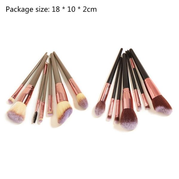 

makeup brushes q1qd 7pcs professional brush set for face foundation contour eyeshadow eyebrows cosmetic tools women girls