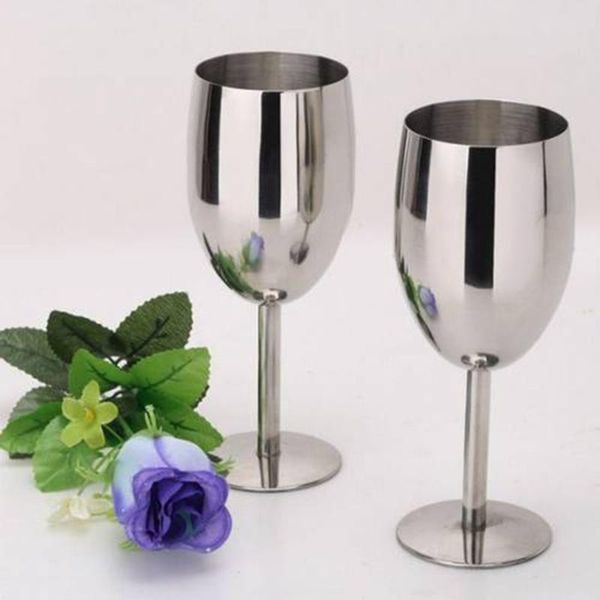 

red wine glasses stainless steel champagne goblet party barware cocktail drinking cup charms supplies kitchen tools