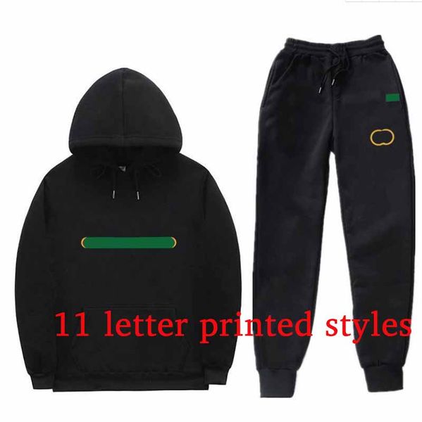 

fashion mens tracksuit women sportwear hoodie jogger sport track suit outdoor classic letters printing breathable suit autumn winter 2xs-4xl, Gray