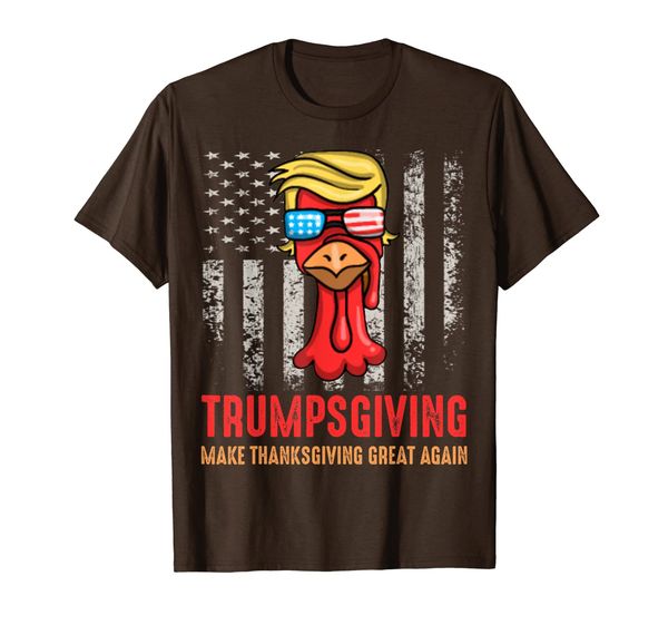 

make thanksgiving great again funny trumpsgiving t-shirt, White;black