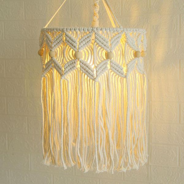 

tapestries handmade wall tapestry lampshade bohemia macrame boho decor handcraft tassel background headboard hanging