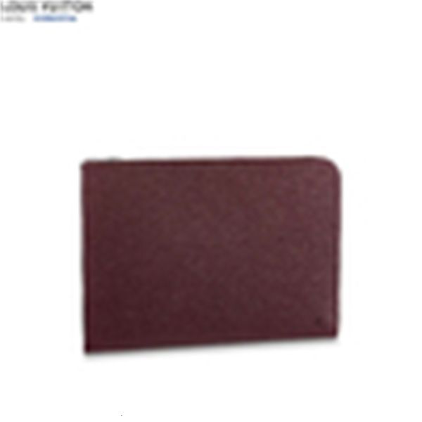 

long luxury m53217 pochette jour gm men real leather brand wallet chain wallets compact purse clutches evening key card designer holders, Red;black