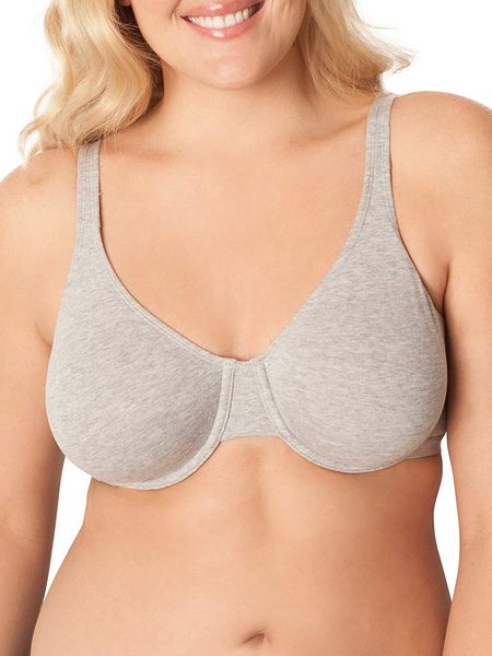 

brand women's cotton stretch extreme comfort bra, 2-pack, Red;black