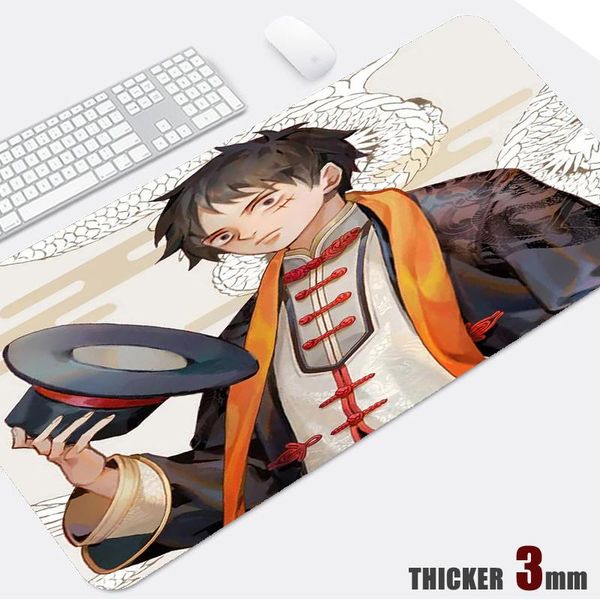 

mouse pads & wrist rests pad one-piece luffy zoro sanji computer lapkeyboard anime mat large mousepad office gamers decoracion desk