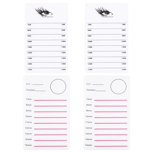 

false eyelashes 4pcs eyelash extension plate pallet lash holder acrylic tile