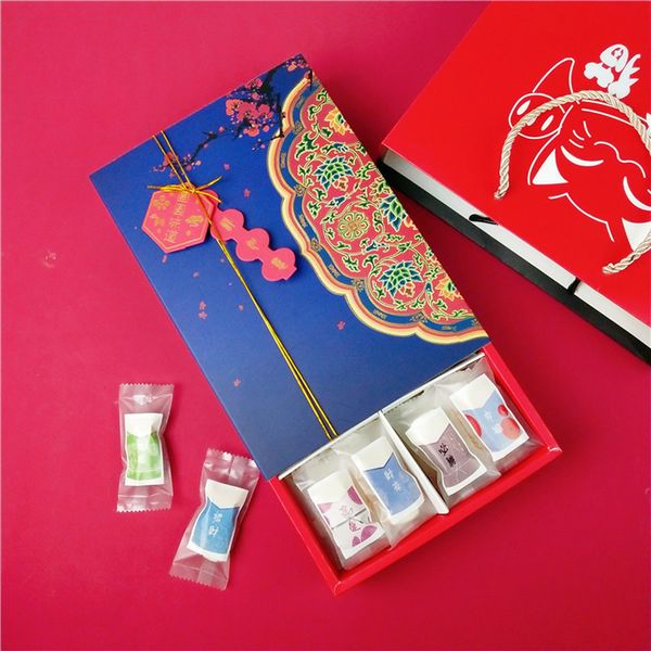 

6 grid baking cake biscuit packaging boxes mooncake containers baby shower party candy gift packing cases