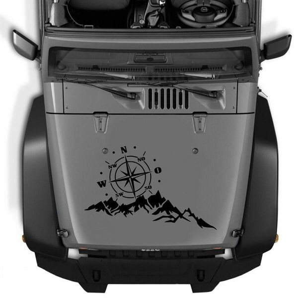 

parts mountain body sticker 1pc pvc black waterproof high temperature camper suv
