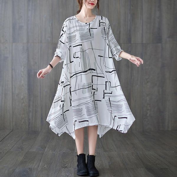 

maternity dresses 2021 brand spring dress woman casual asymmetrical large size pregnant clothing md-03334, White