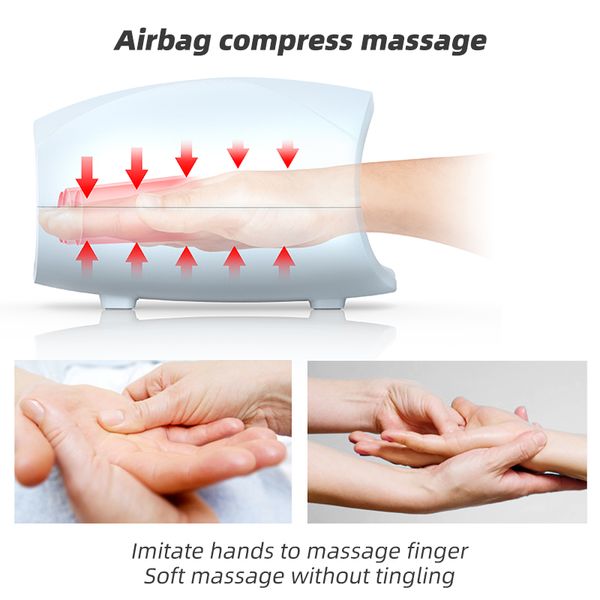 

airbag compression cycle hand massager portable rechargeable massager multifunctional hand decompression physiotherapy massagerscouts